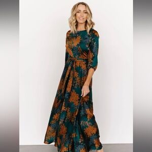 Baltic Born NWT Paula Satin Maxi Dress XL